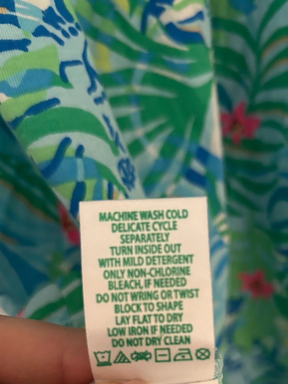 Lilly Pulitzer Etta Frond Print Cotton T-Shirt Dress Size Small - Picture 6 of 6
